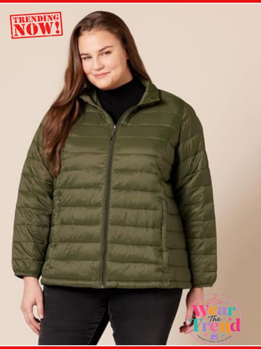 Women's Lightweight Water-Resistant Packable Puffer Jacket - Picture 5 of 6